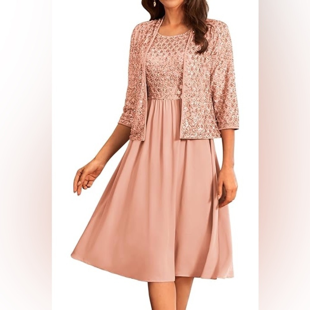 Cachet Pink Chiffon‎ Skirt Size M Vintage